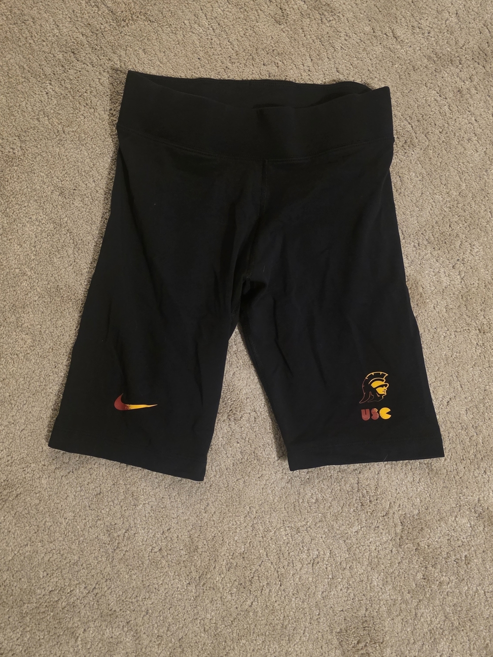Nike Black Leggings with Red and Gold USC Logos